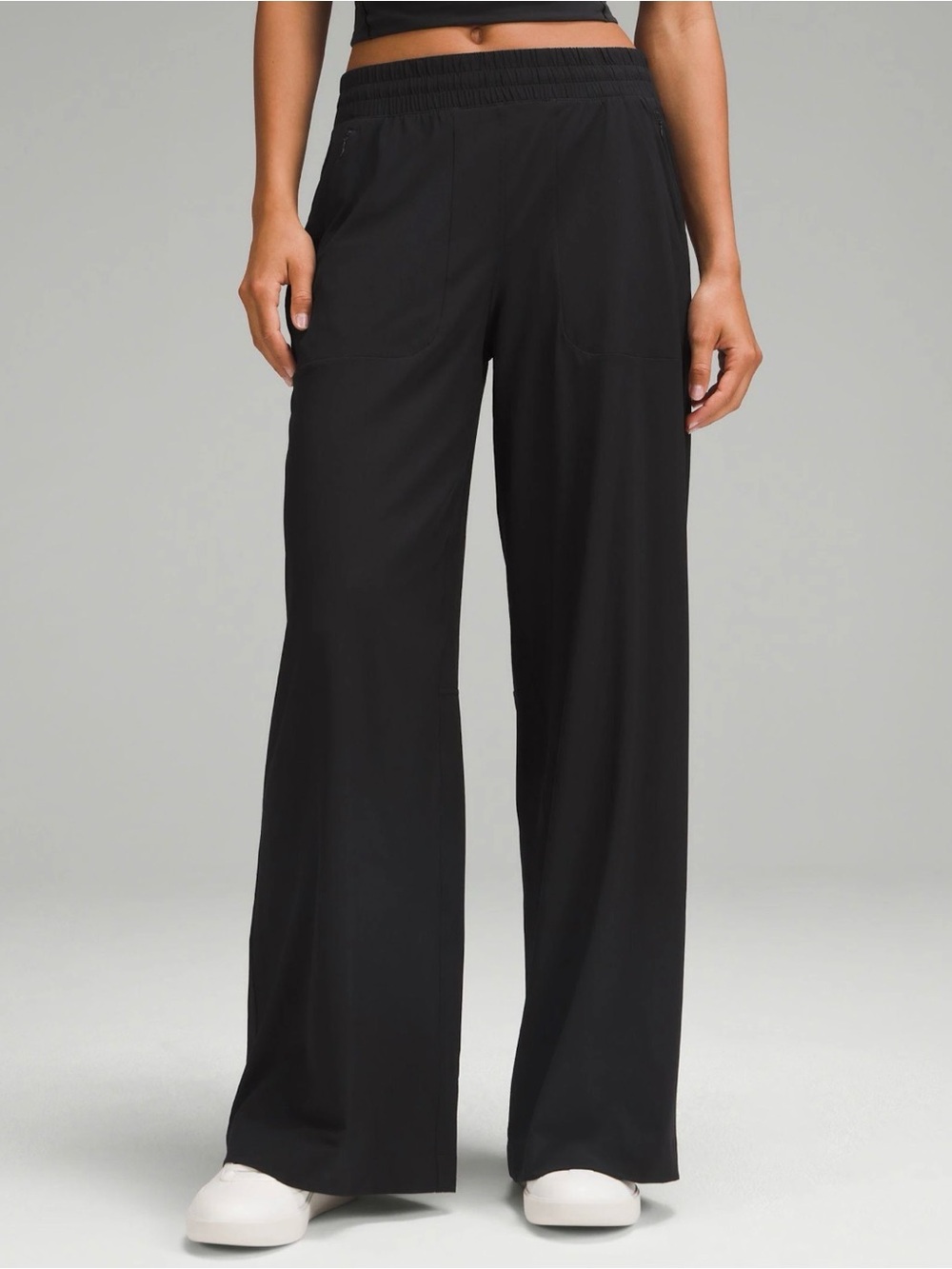 lululemon athletica Black Wide-Leg Lounge Pants